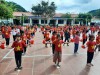 Hoạt động tập thể đầu giờ và giữa giờ chào mừng Ngày Nhà giáo Việt Nam 20/11 của các em học sinh Trường PTDTBT Tiểu học Nậm Ngám.